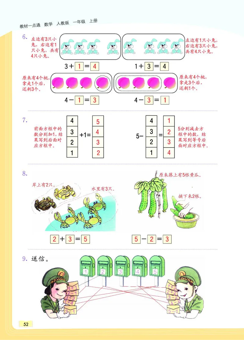 《教材一点通》数学1年级上册（RJ）_一年级上下册资料_小学一年级学习资料-25年更新版_1-03、小学一年级数学上册_人教版_10、电子书籍