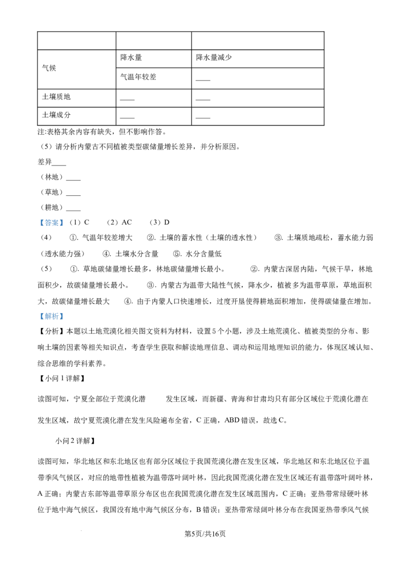 2025年高考地理试卷（上海卷）（解析卷）_地理历年高考真题_新&middot;Word版2008-2025&middot;高考地理真题_地理（按年份分类）2008-2025_2025&middot;地理高考真题
