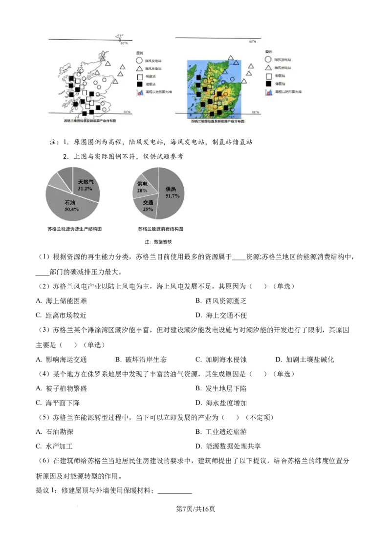 2025年高考地理试卷（上海卷）（解析卷）_地理历年高考真题_新&middot;Word版2008-2025&middot;高考地理真题_地理（按年份分类）2008-2025_2025&middot;地理高考真题