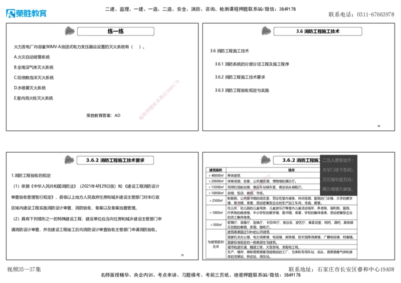 视频35&mdash;37集3.6消防工程施工技术（可打印版）_2026年一级建造师_2026年一建机电_2025年一建机电SVIP_02-基础精讲✿高端面授✿深度强化_12-机电《教材精讲班》王峰RS推荐