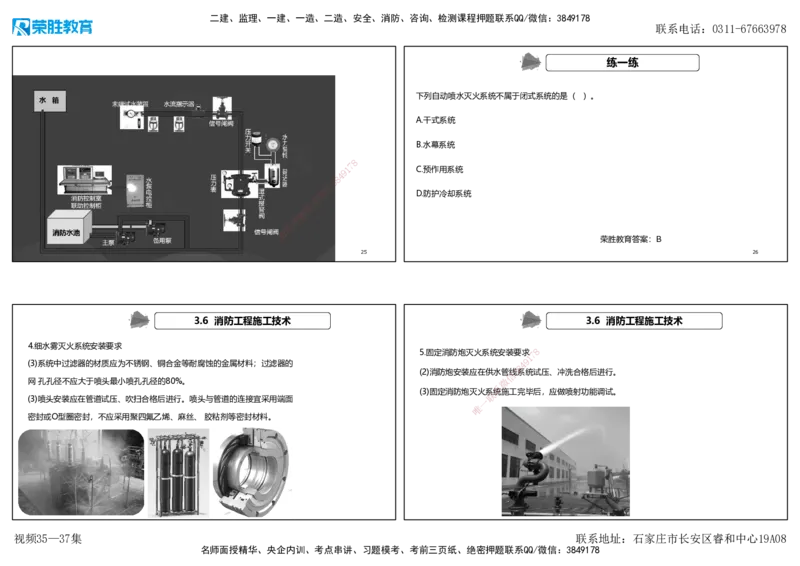 视频35&mdash;37集3.6消防工程施工技术（可打印版）_2026年一级建造师_2026年一建机电_2025年一建机电SVIP_02-基础精讲✿高端面授✿深度强化_12-机电《教材精讲班》王峰RS推荐