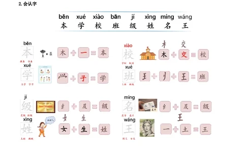 第二单元（知识清单）-（统编版&middot;2024秋）_一年级语文上册（统编版）_期末总复习