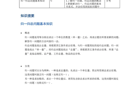 《应用题》经典归一归总问题基本知识-1星题（含解析）全国通用版_小学数学母题大全一二三四五六年级上下册一题多解题母题解_《经典应用题》（含详解）