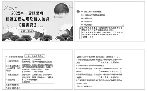 视频11集1.6建设工程行政法律制度（可打印版）_2026年一建法规_2025年一建法规SVIP_02-基础精讲✿高端面授✿深度强化_12-法规《教材精讲班》桂林RS_讲义