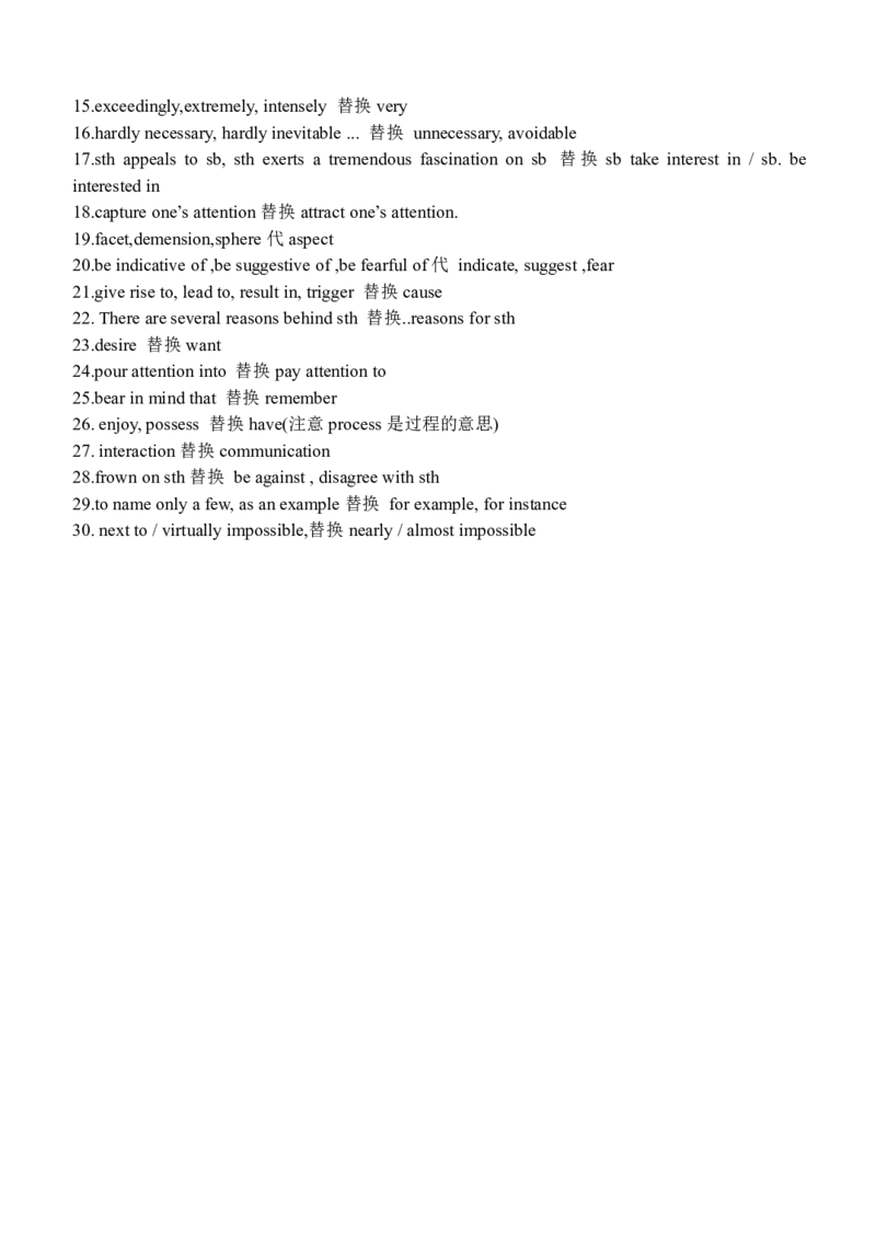 英语04高级词汇替换（英语作文）_S054高中英语备考必备学习资料包