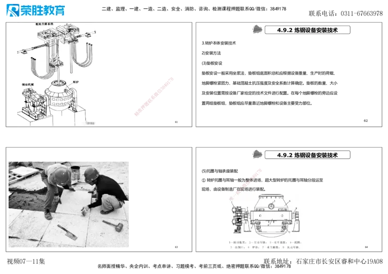视频07&mdash;11集第4章工业机电工程安装技术1（可打印版）_2026年一级建造师_2026年一建机电_2025年一建机电SVIP_04-冲刺串讲✿考点强化✿小灶集训_讲义