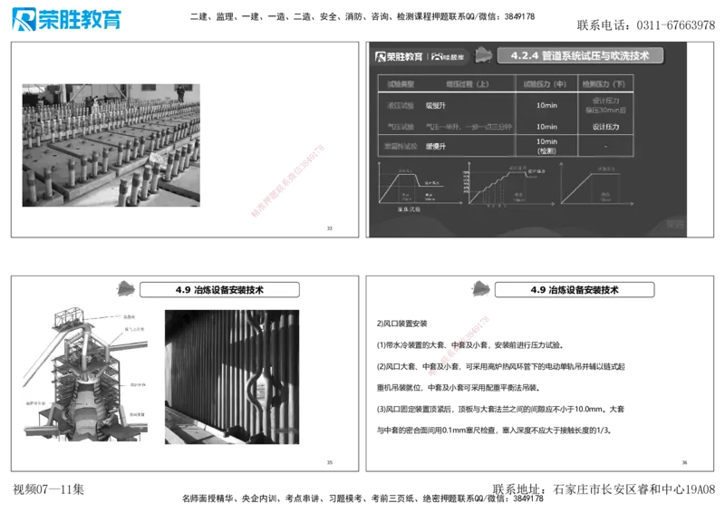 视频07&mdash;11集第4章工业机电工程安装技术1（可打印版）_2026年一级建造师_2026年一建机电_2025年一建机电SVIP_04-冲刺串讲✿考点强化✿小灶集训_讲义