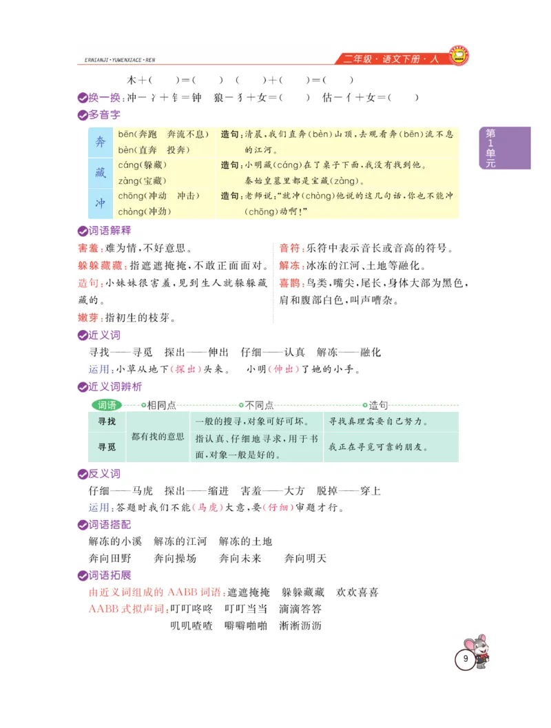 《教材全解精析》语文2年级下册（RJ）_二年级上下册资料_小学二年级学习资料-25年更新版_2-02、小学二年级语文下册_2-2-2、练习题、作业、试题、试卷_电子册类_教材解读