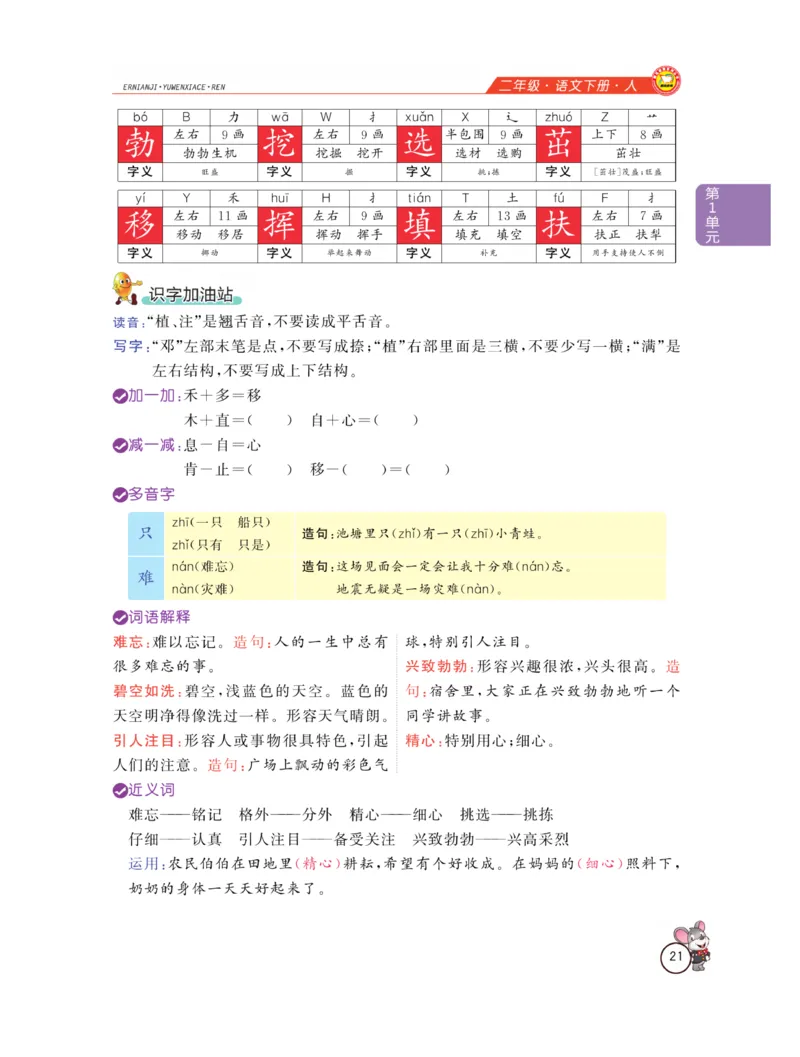 《教材全解精析》语文2年级下册（RJ）_二年级上下册资料_小学二年级学习资料-25年更新版_2-02、小学二年级语文下册_2-2-2、练习题、作业、试题、试卷_电子册类_教材解读