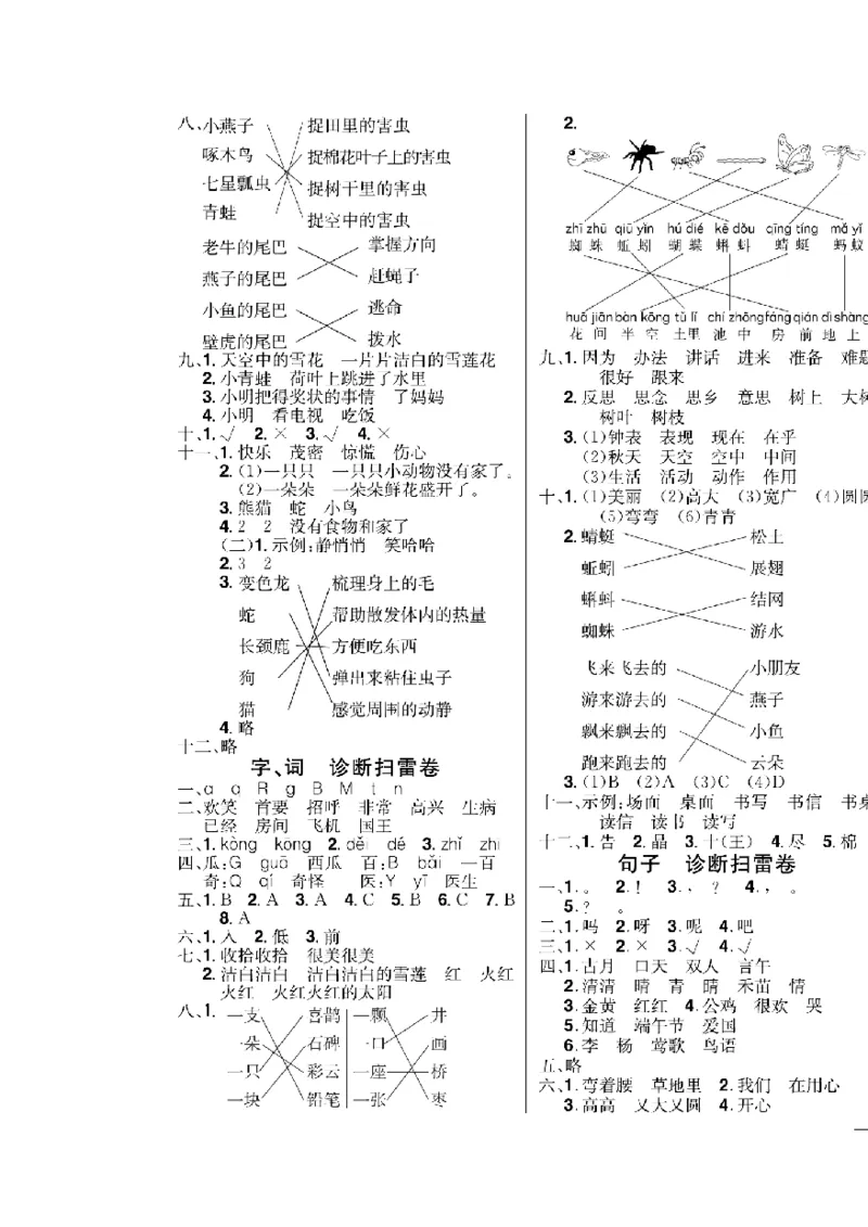 《快乐通关卷》语文1年级下册（RJ）_一年级上下册资料_小学一年级学习资料-25年更新版_1-02、小学一年级语文下册_3-6-2-2、练习题、作业、专项、试卷_部编（人教）版_电子册类