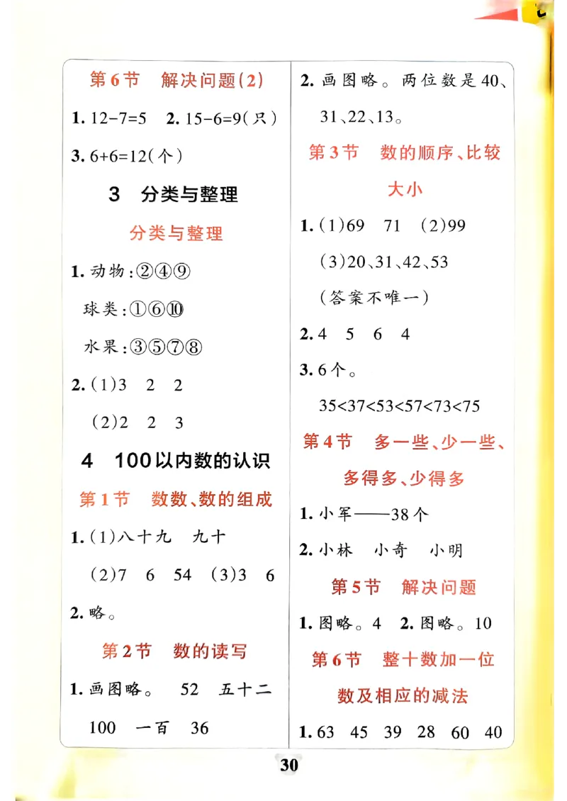 《小学学霸冲A卷》提优训练-2024春数学1年级下册（RJ）_一年级上下册资料_小学一年级学习资料-25年更新版_1-04、小学一年级数学下册_1-4-2、练习题、作业、试题、试卷_人教版_电子册