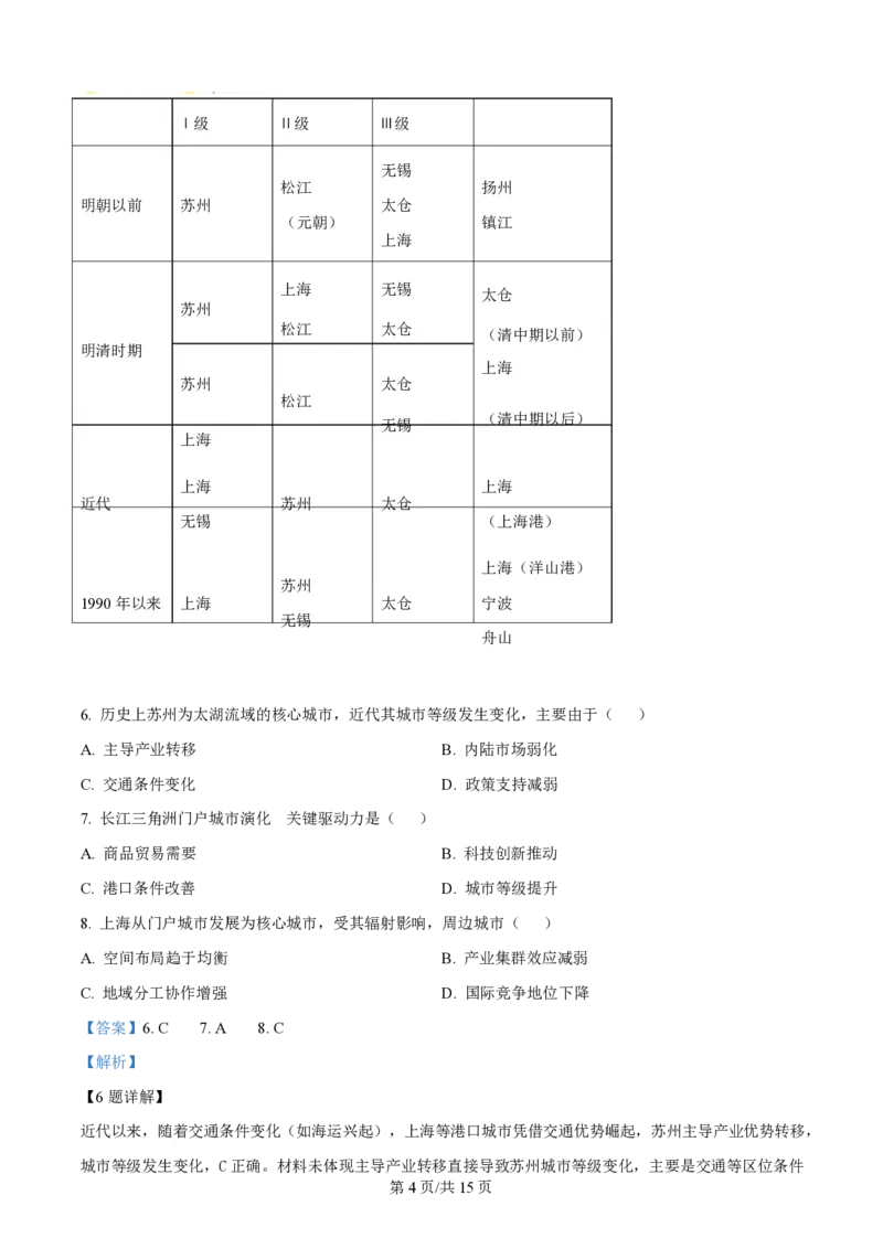 2025年高考地理试卷（陕晋青宁卷）（解析卷）_地理历年高考真题_新&middot;PDF版2008-2025&middot;高考地理真题_地理（按年份分类）2008-2025_2025&middot;地理高考真题