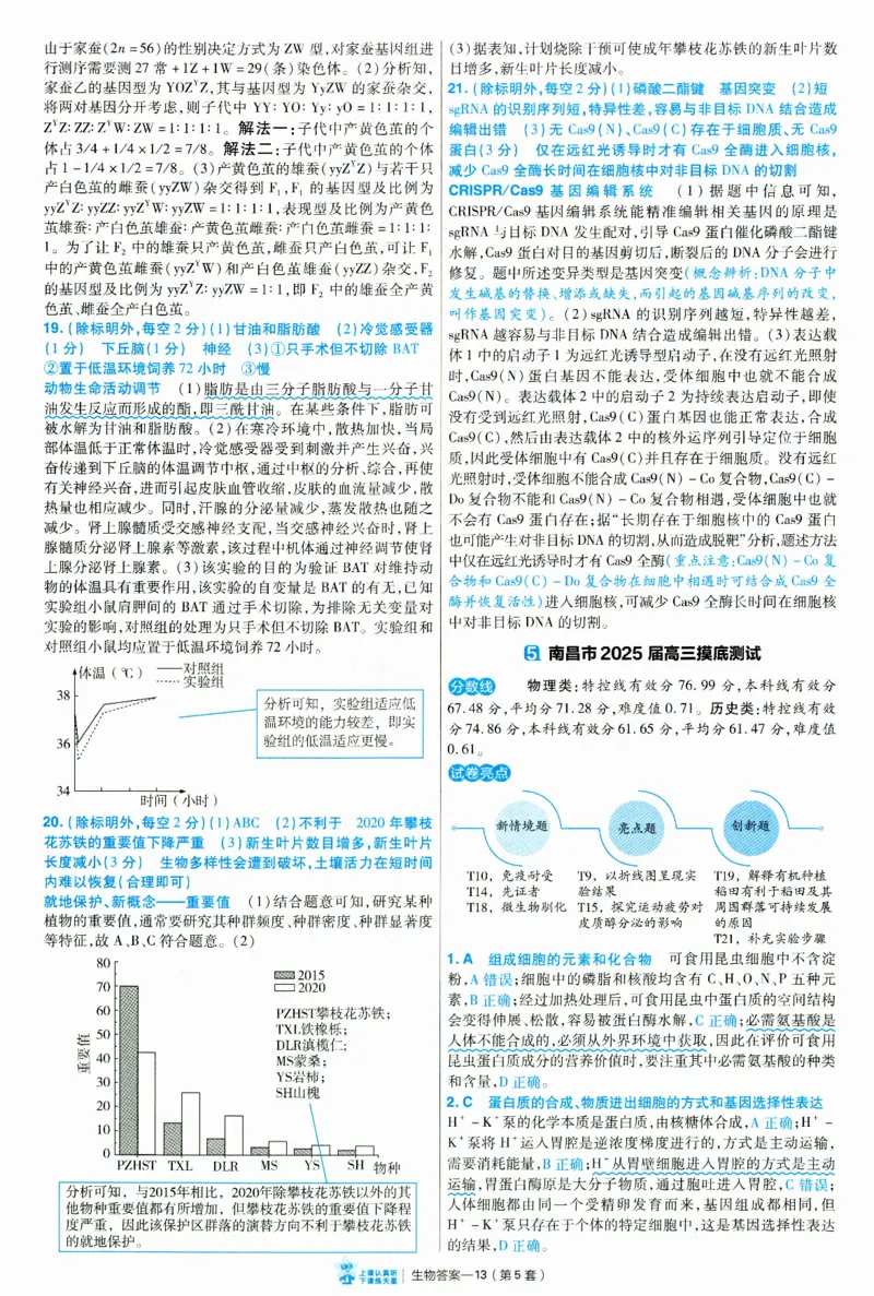 2025《金考卷&middot;特快专递&middot;第3期&middot;生物》答案_2025高中教辅（后续还会更新新习题试卷）_2025版《金考卷特快专递》_2025版金考卷特快专递第三期生物