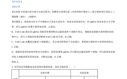 2024年高考生物试卷（重庆）（解析卷）_生物历年高考真题_新&middot;PDF版2008-2025&middot;高考生物真题_生物（按年份分类）2008-2025_2024&middot;高考生物真题