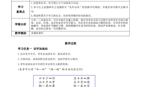 语文园地七（教学设计）-（统编版）_一年级语文下册（统编版）_老课标资料_教学设计