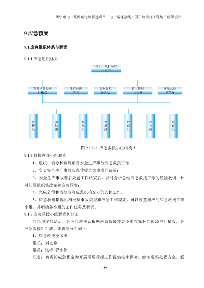西宁市七一路西延道路新建项目（七一路连接线）同仁路北延工程施工组织设计_2021-2023年优秀施组方案_施工组织设计_001施工组织设计