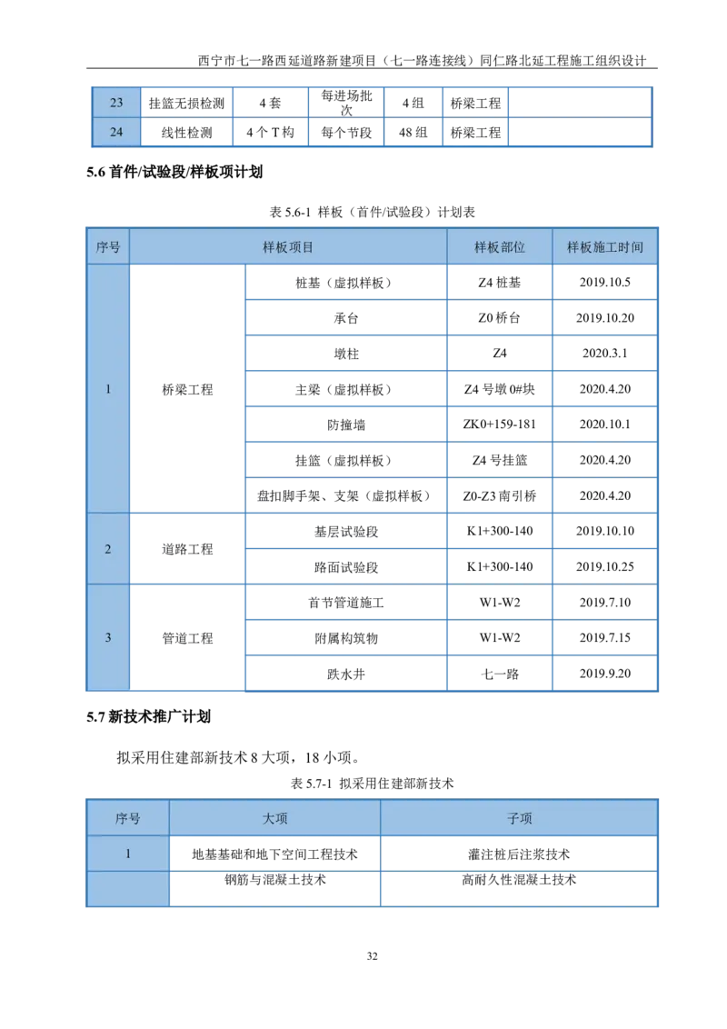 西宁市七一路西延道路新建项目（七一路连接线）同仁路北延工程施工组织设计_2021-2023年优秀施组方案_施工组织设计_001施工组织设计