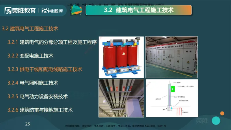视频20&mdash;24集3.2建筑电气工程施工技术（PPT版）_2026年一级建造师_2026年一建机电_2025年一建机电SVIP_02-基础精讲✿高端面授✿深度强化_12-机电《教材精讲班》王峰RS推荐