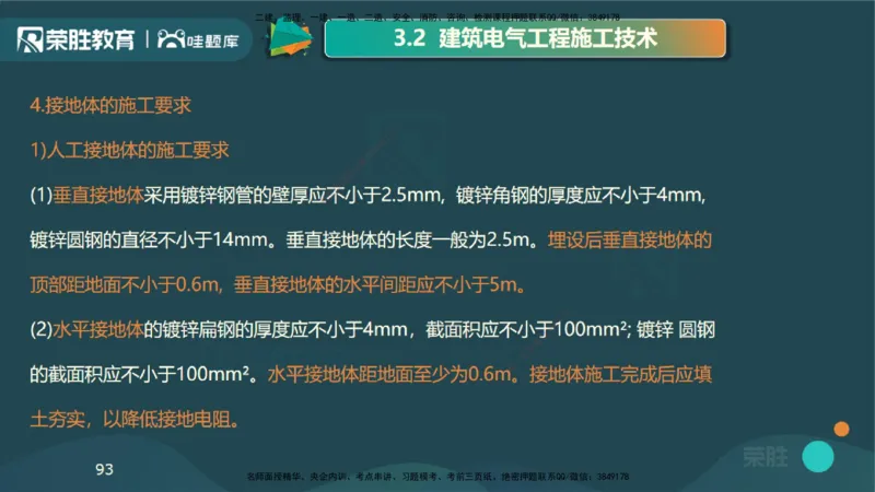 视频20&mdash;24集3.2建筑电气工程施工技术（PPT版）_2026年一级建造师_2026年一建机电_2025年一建机电SVIP_02-基础精讲✿高端面授✿深度强化_12-机电《教材精讲班》王峰RS推荐