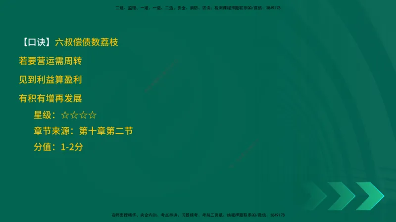 2025一建《工程经济》口诀妙记在线版_2026年一级建造师_2026年一建经济_2025年一建经济SVIP_02-基础精讲✿高端面授✿深度强化_58-经济《口诀妙记班》刘老师YL