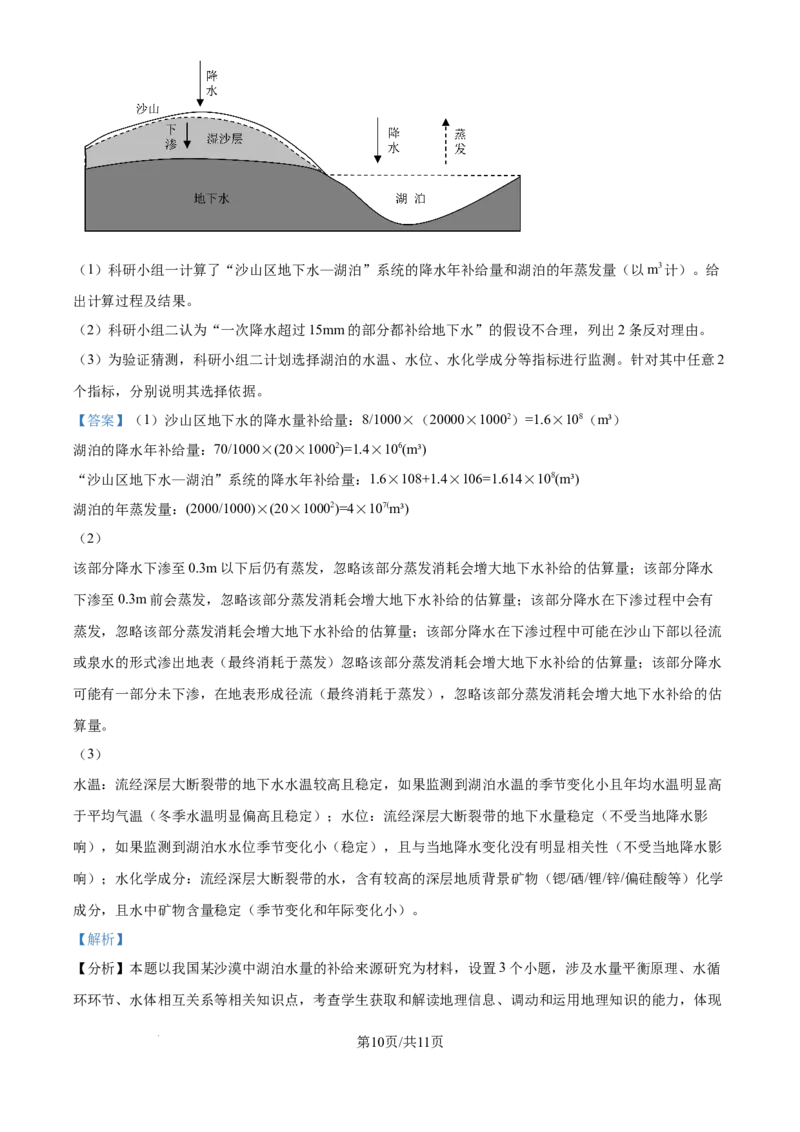 2024年高考地理试卷（江西）（解析卷）_地理历年高考真题_新&middot;Word版2008-2025&middot;高考地理真题_地理（按年份分类）2008-2025_2024&middot;地理高考真题