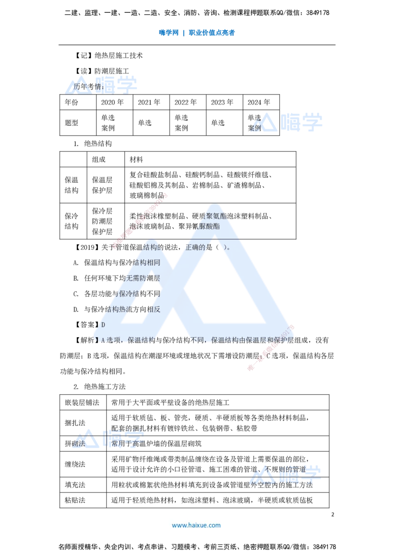 （40）绝热工程施工技术_2026年一级建造师_2026年一建机电_2025年一建机电SVIP_02-基础精讲✿高端面授✿深度强化_28-机电《实景精讲通关》杨海军HX_讲义
