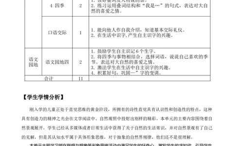 第四单元（单元解读）-（统编版）_一年级语文上册（统编版）_老课标资料_单元解读
