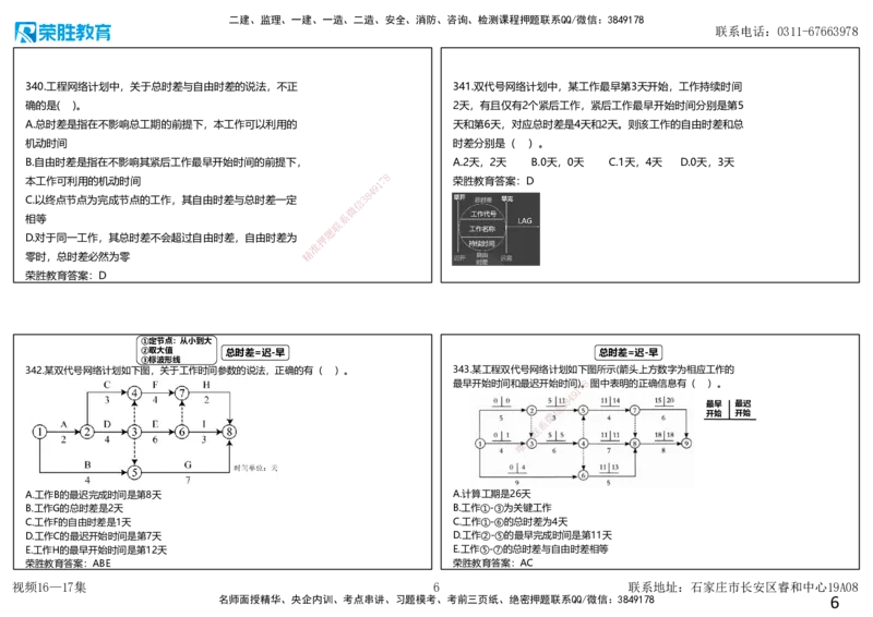 视频16&mdash;17集2025一建项目管理破题第321&mdash;354题（可打印版）_2026年一级建造师_2026年一建管理_2025年一建管理SVIP_03-习题精析✿实战特训✿模考通关_14-管理《破题提升班》大微RS