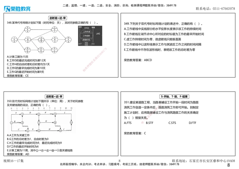 视频16&mdash;17集2025一建项目管理破题第321&mdash;354题（可打印版）_2026年一级建造师_2026年一建管理_2025年一建管理SVIP_03-习题精析✿实战特训✿模考通关_14-管理《破题提升班》大微RS