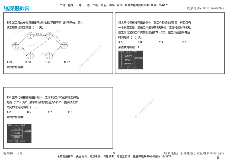 视频16&mdash;17集2025一建项目管理破题第321&mdash;354题（可打印版）_2026年一级建造师_2026年一建管理_2025年一建管理SVIP_03-习题精析✿实战特训✿模考通关_14-管理《破题提升班》大微RS