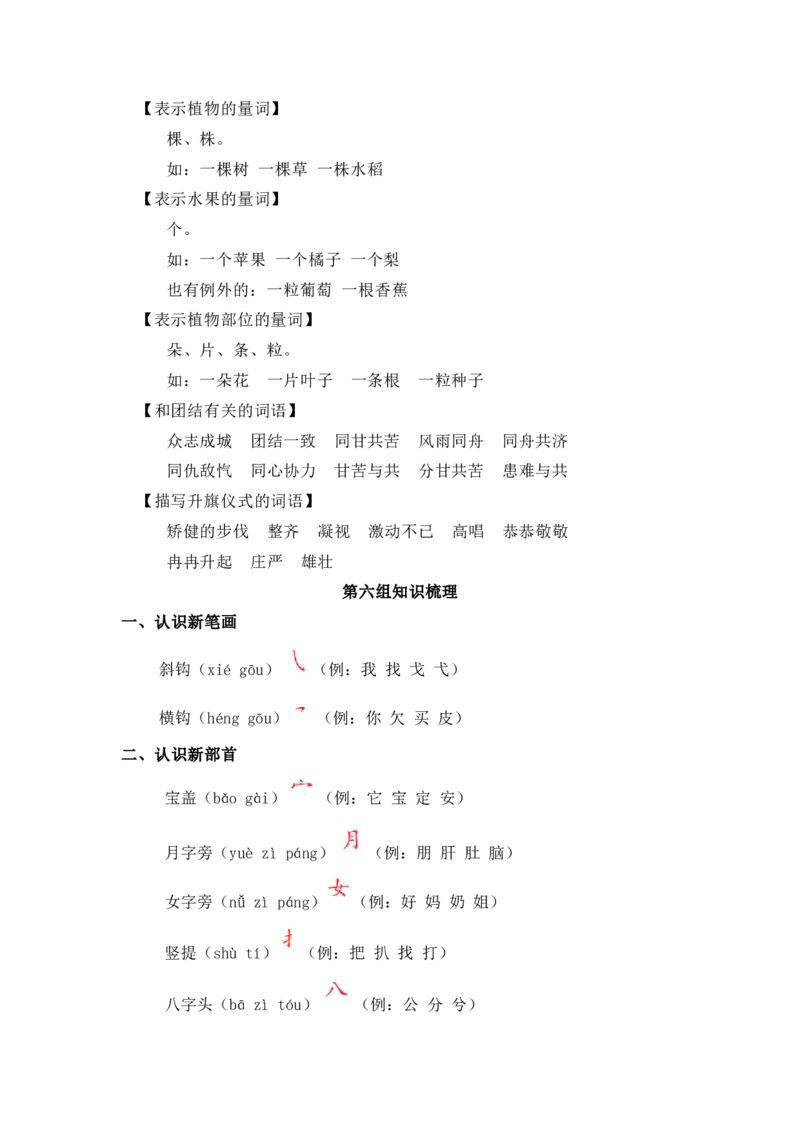 部编一年级上册语文知识点归纳_一年级语文上册（统编版）_老课标资料_知识总结