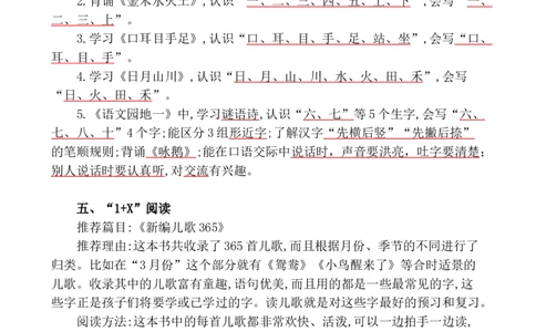 第一单元核心知识点_一年级语文上册（统编版）_全套教学资源_课件+教案_1.第一单元_单元复习_第一单元知识小结