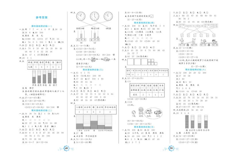 《学霸期末卷》数学1年级下册（63QD）_一年级上下册资料_小学一年级学习资料-25年更新版_1-04、小学一年级数学下册_1-4-2、练习题、作业、试题、试卷_青岛版63_电子册类