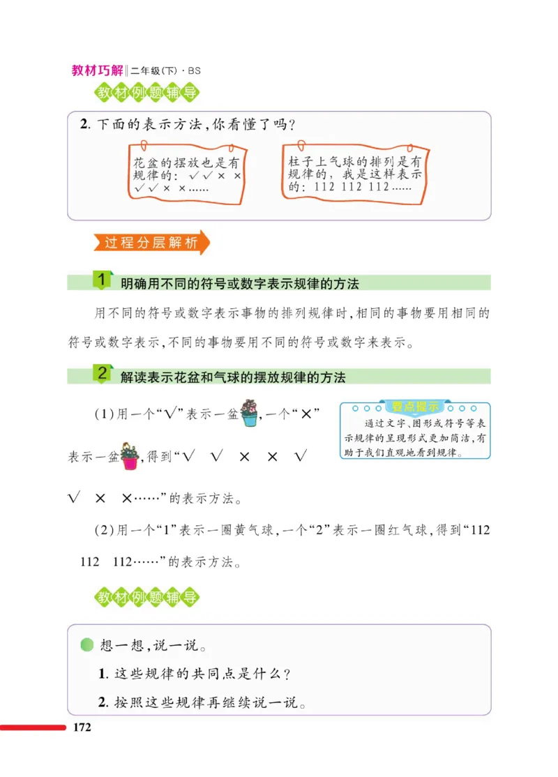 《巧学蛙教材巧解》数学2年级下册（BS）_二年级上下册资料_小学二年级学习资料-25年更新版_2-04、小学二年级数学下册_2-4-2、练习题、作业、试题、试卷_北师大版_电子册类