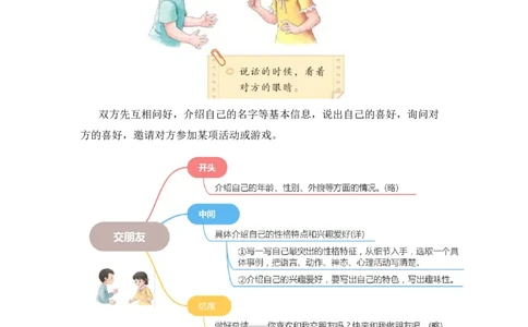 第五单元写话：交朋友（范文点评）-（统编版&middot;2024秋）_一年级语文上册（统编版）_单元写作能力提升_2024新课标