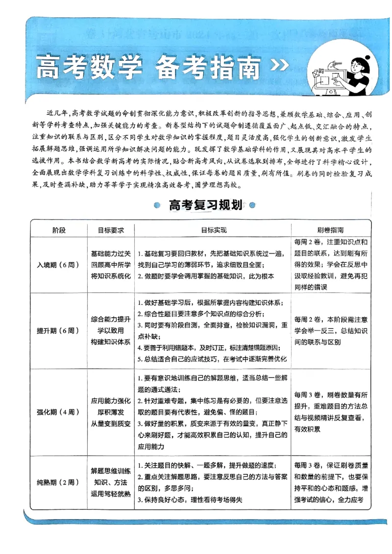 2025版高考必刷卷42套数学新高考版_2025高中教辅（后续还会更新新习题试卷）_《2025高考必刷卷》_数学