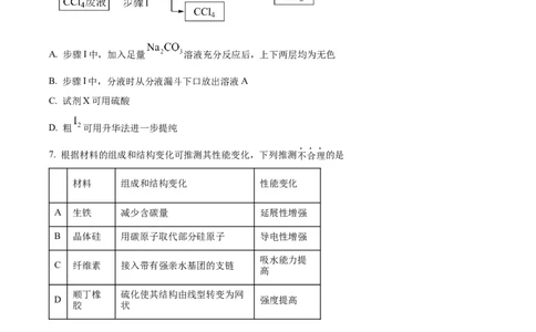 2024年高考化学试卷（浙江）（1月）（空白卷）_历年高考真题合集_化学历年高考真题_新&middot;Word版2008-2025&middot;高考化学真题_化学（按年份分类）2008-2025_2024&middot;高考化学真题