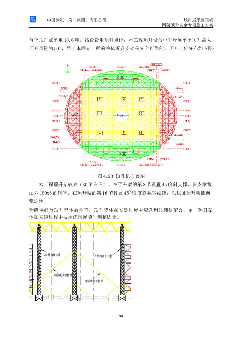 城市展厅屋顶钢网架顶升安全专项施工方案（专家论证后）_2021-2023年优秀施组方案_施工方案_方案05-城市展厅屋顶钢网架顶升安全专项施工方案_1、施工方案