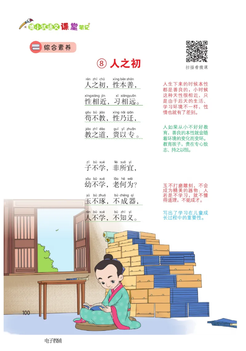 《博小优课堂笔记》语文1年级下册（RJ）_一年级上下册资料_小学一年级学习资料-25年更新版_1-02、小学一年级语文下册_3-6-2-2、练习题、作业、专项、试卷_部编（人教）版_电子册类