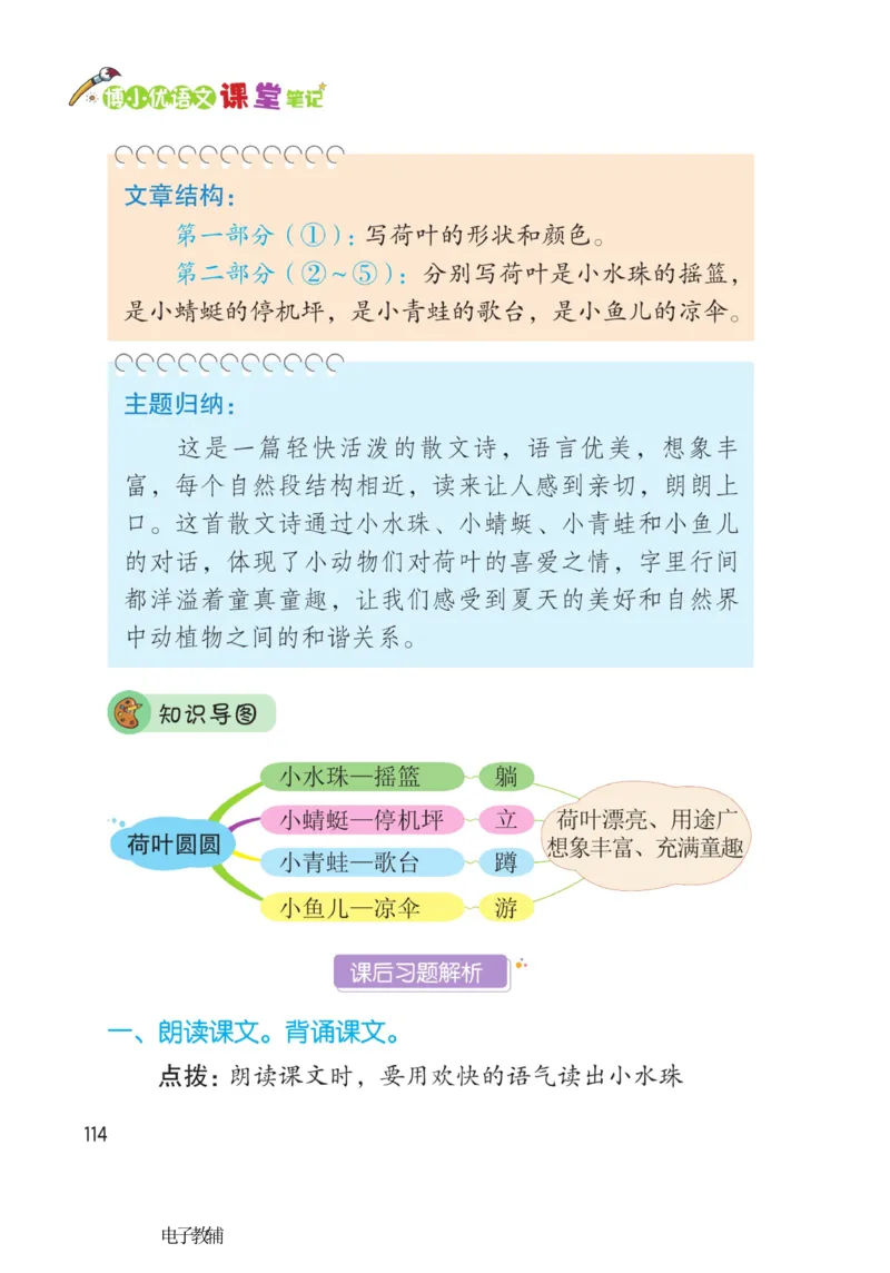 《博小优课堂笔记》语文1年级下册（RJ）_一年级上下册资料_小学一年级学习资料-25年更新版_1-02、小学一年级语文下册_3-6-2-2、练习题、作业、专项、试卷_部编（人教）版_电子册类