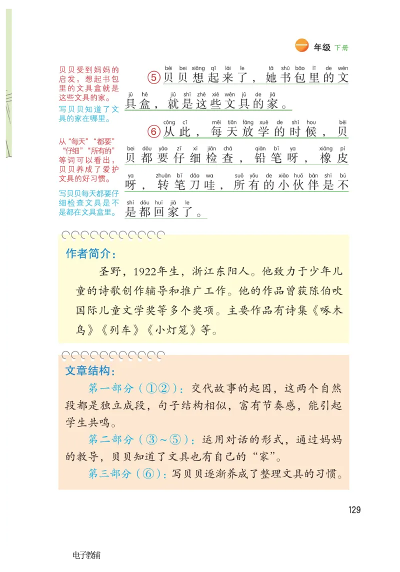 《博小优课堂笔记》语文1年级下册（RJ）_一年级上下册资料_小学一年级学习资料-25年更新版_1-02、小学一年级语文下册_3-6-2-2、练习题、作业、专项、试卷_部编（人教）版_电子册类