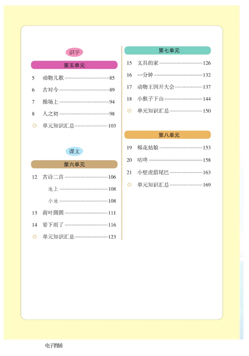 《博小优课堂笔记》语文1年级下册（RJ）_一年级上下册资料_小学一年级学习资料-25年更新版_1-02、小学一年级语文下册_3-6-2-2、练习题、作业、专项、试卷_部编（人教）版_电子册类