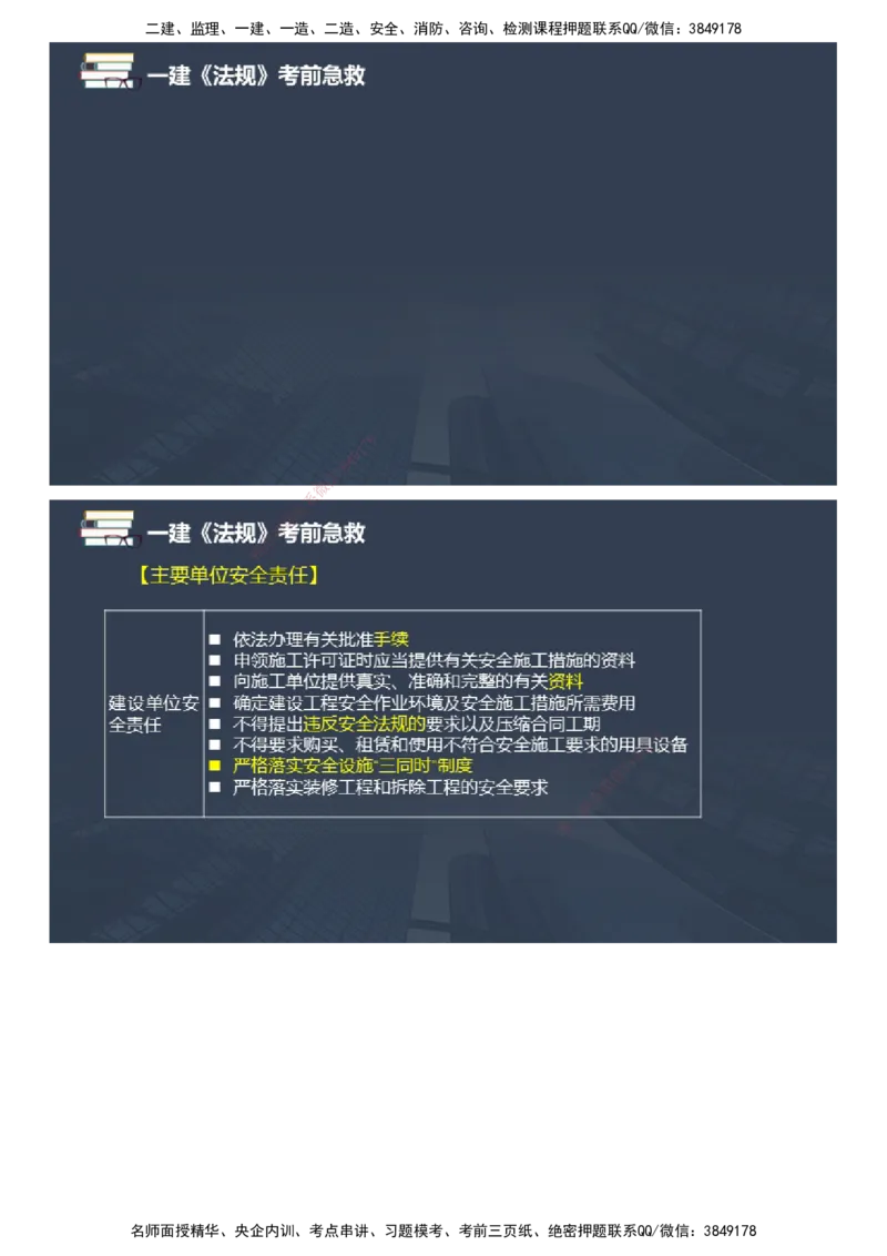 课件_2026年一建法规_2025年一建法规SVIP_04-冲刺串讲✿考点强化✿小灶集训_64-法规《考前急救班》张海伟JG_2025年一级建造师《工程法规》考前急救直播-2