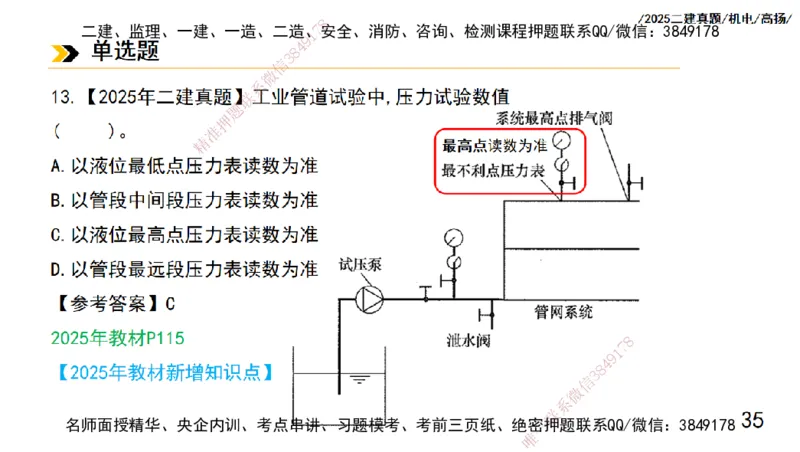 高扬二建机电真题班2025_2026年一级建造师_2026年一建机电_2025年一建机电SVIP_04-冲刺串讲✿考点强化✿小灶集训_31-机电《案例专项班》高扬DL_讲义_2025一建机电板块刷题资料