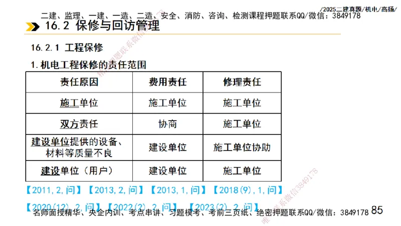 高扬二建机电真题班2025_2026年一级建造师_2026年一建机电_2025年一建机电SVIP_04-冲刺串讲✿考点强化✿小灶集训_31-机电《案例专项班》高扬DL_讲义_2025一建机电板块刷题资料