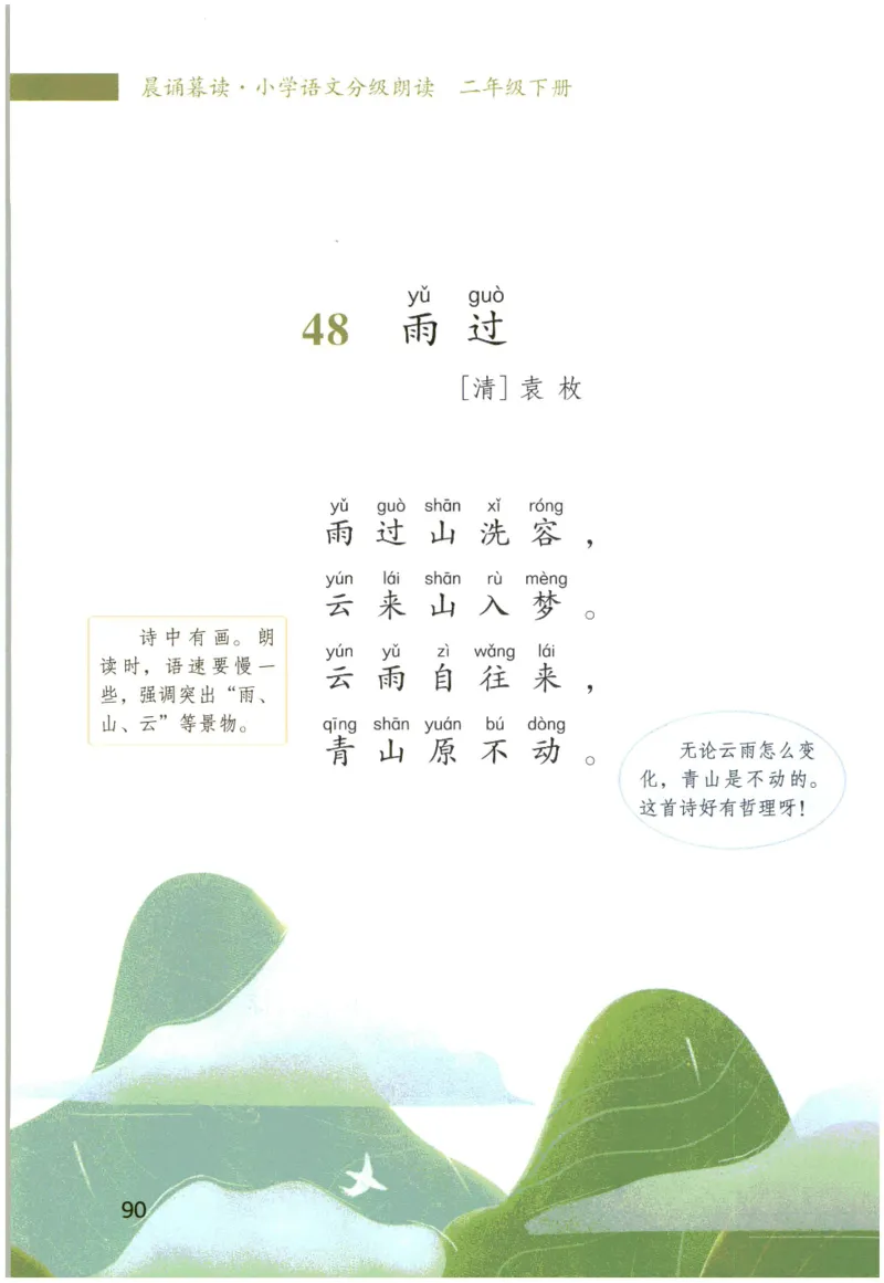 《晨诵暮读》2年级-下_一年级上下册资料_小学一年级学习资料-25年更新版_1-00、幼小衔接_幼小衔接每日晨读篇_1-5年级晨读读物_《晨诵暮读》1-6年级上下册
