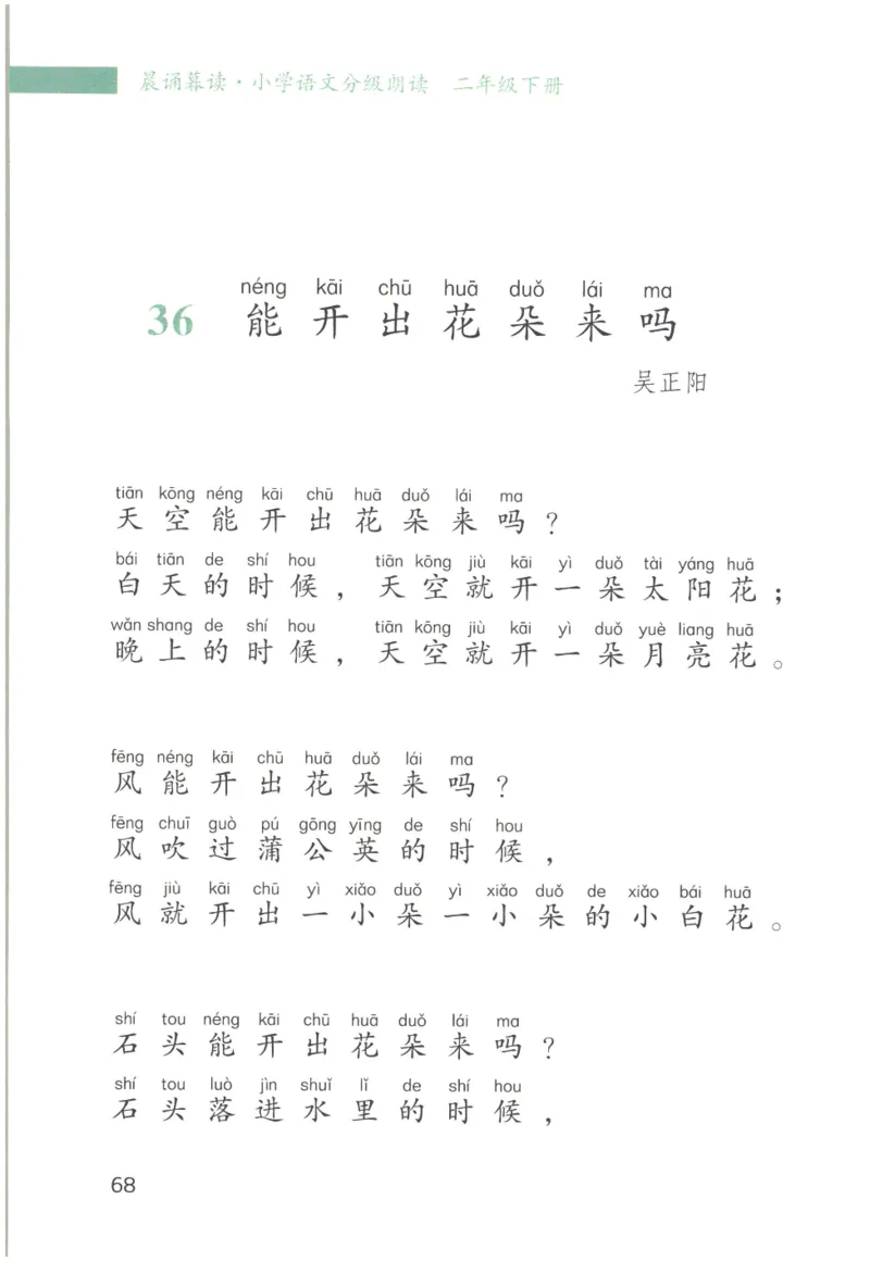 《晨诵暮读》2年级-下_一年级上下册资料_小学一年级学习资料-25年更新版_1-00、幼小衔接_幼小衔接每日晨读篇_1-5年级晨读读物_《晨诵暮读》1-6年级上下册