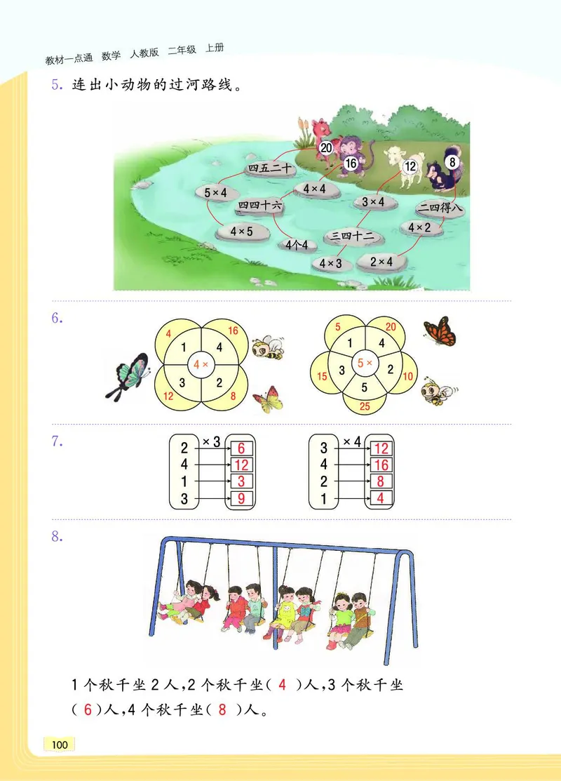 《教材一点通》数学2年级上册（RJ）_二年级上下册资料_小学二年级学习资料-25年更新版_2-03、小学二年级数学上册_2-3-2、练习题、作业、试题、试卷_人教版_电子册类