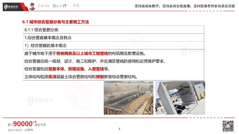 2025.6.22佑森教育林子婷授课一建市政实务《管廊工程》专用讲义，版权所有，侵权必究_2026年一级建造师_2026年一建市政_2025年一建市政SVIP_02-基础精讲✿高端面授✿深度强化