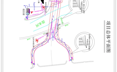 附件1：项目总体平面图_2021-2023年优秀施组方案_施工组织设计_西宁市七一路西延道路新建项目（七一路连接线）同仁路北延工程施工组织设计_001施工组织设计